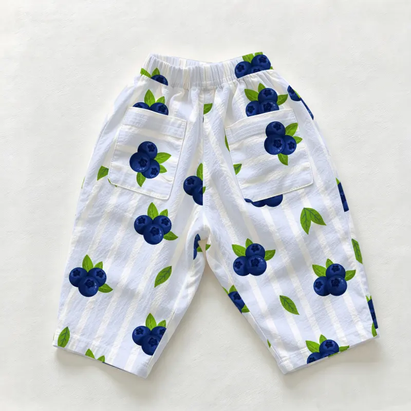 Baby & Toddler Blueberry Striped Print Casual Pants