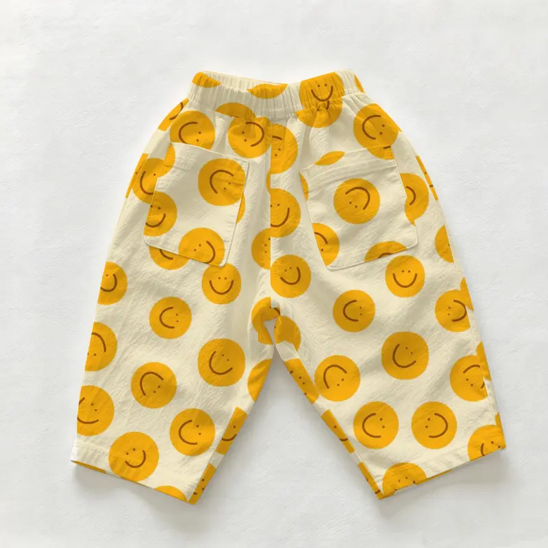 Baby & Toddler Smiley Face Print Casual Pants