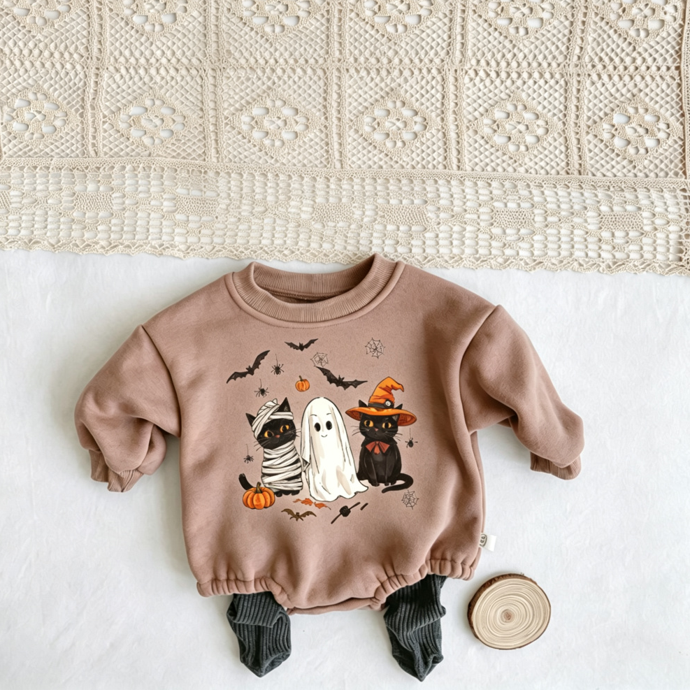 Baby  Ghost Cat Bodysuit