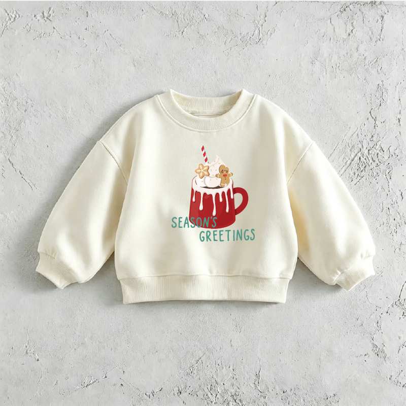 Baby & Toddler Greetings Hot Cocoa Christmas Kids Sweatshirt