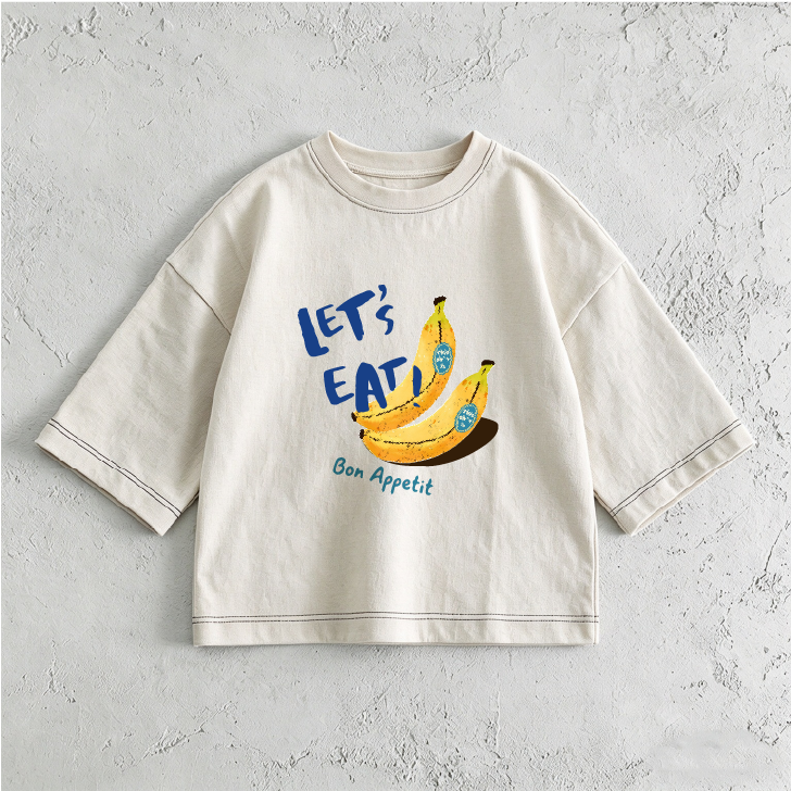 Banana Fruit & Kids Print  T-Shirt (6M-12Y)