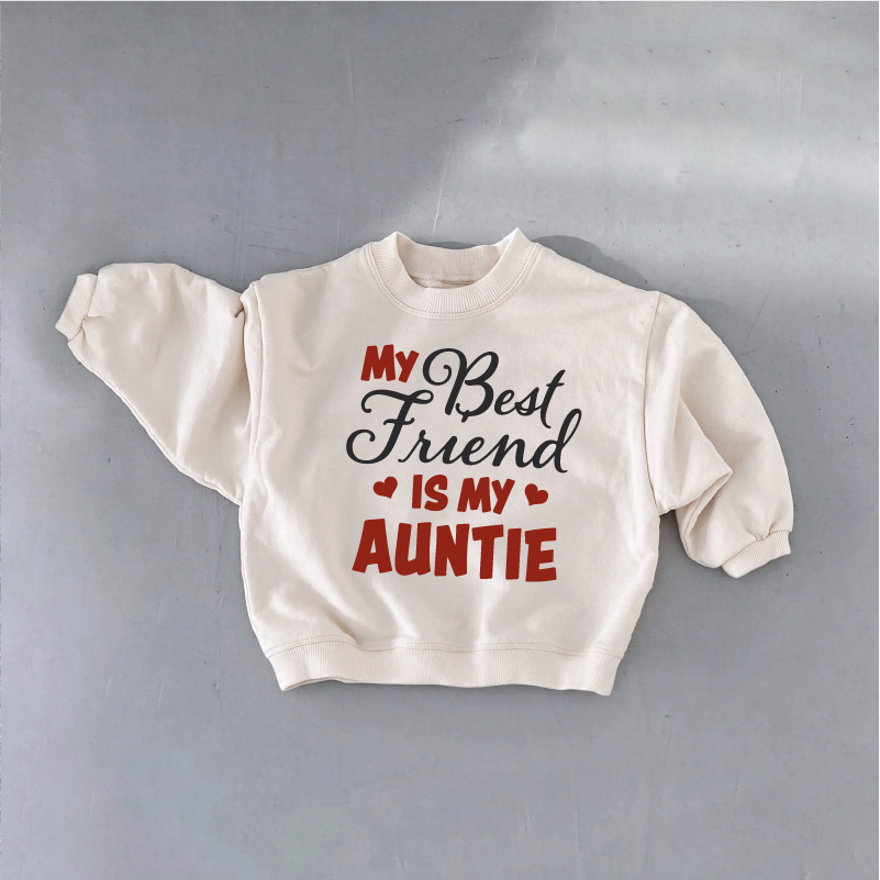 My Best Friend Is My Auntie Baby & Kids Sweatshirt