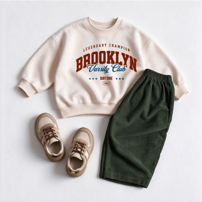 BROOKLYN VARSITY CLUB Baby & Kids Sweatshirt and Pants 2-piece Set 