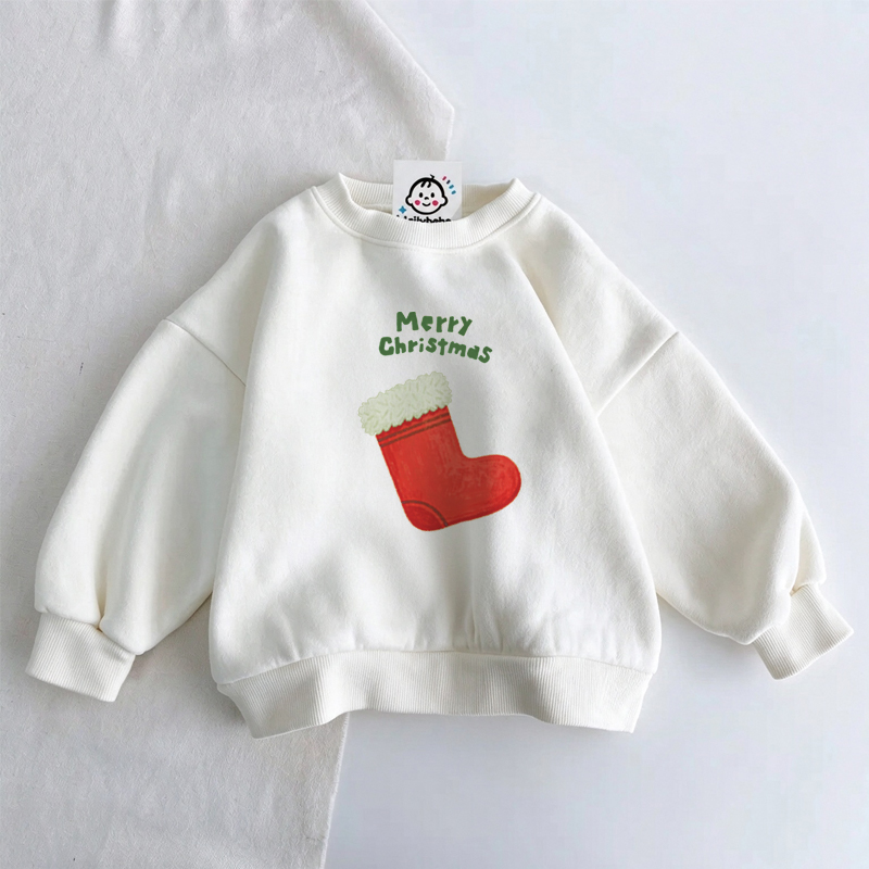 MERRY CHRISTMAS Baby Toddler Santa Sweatshirt