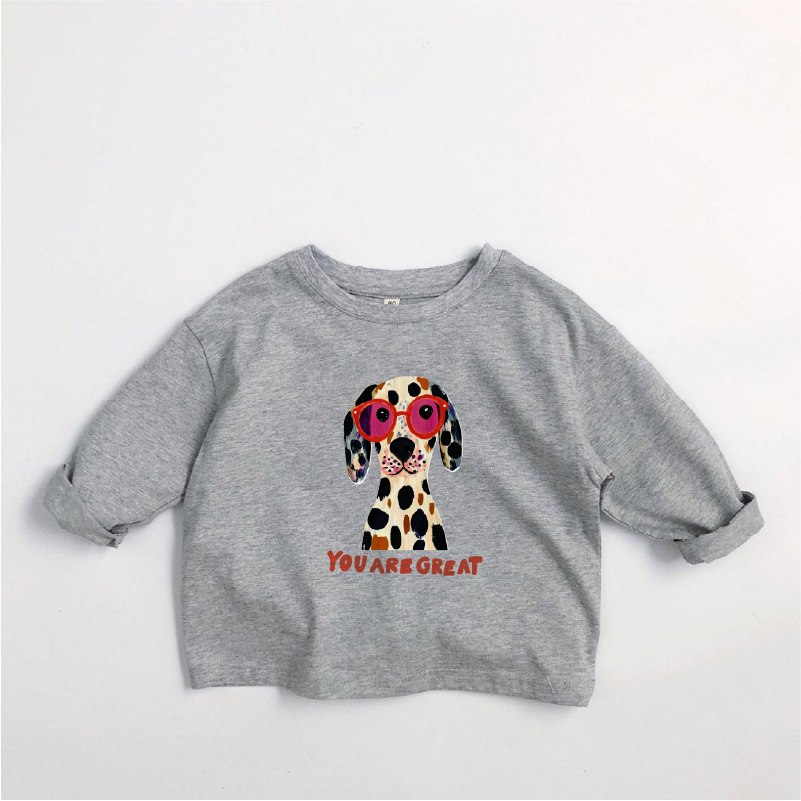  YOU ARE GREAT Kids A Big Dog Long-Sleeve T-shirt