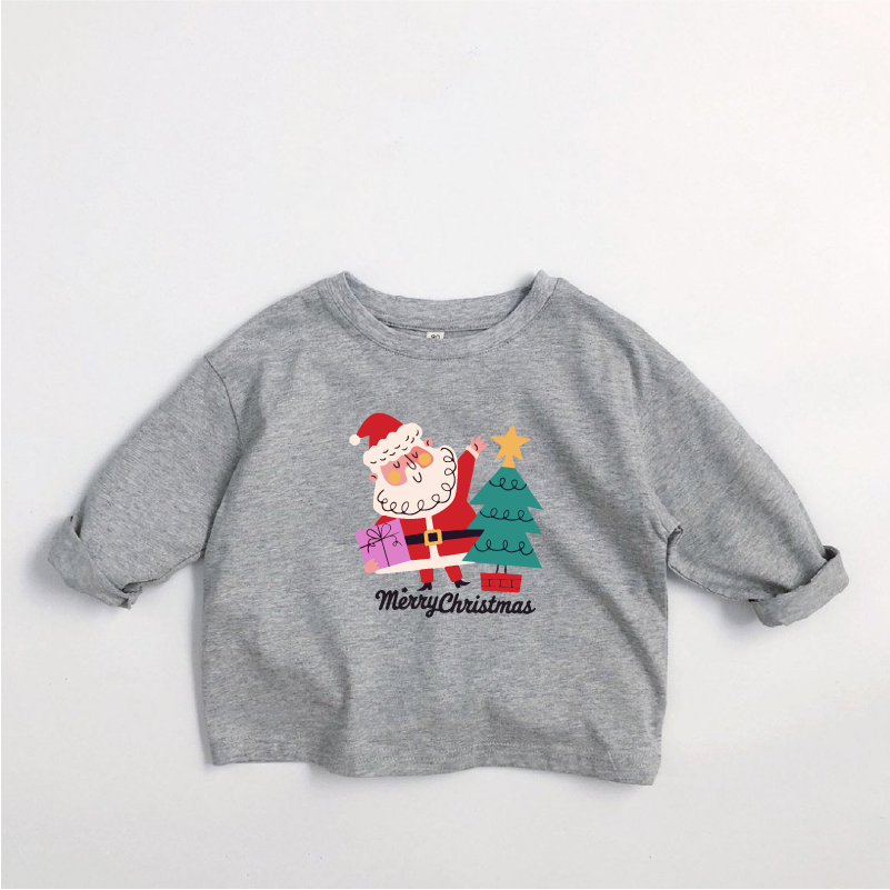 Kids Merry Christmas Santa Kids Long-Sleeve T-shirt