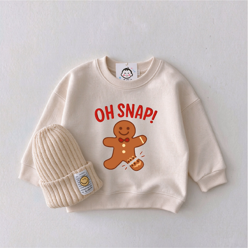 Oh Snap Gingerbread Man Family Christmas Sweatshirt