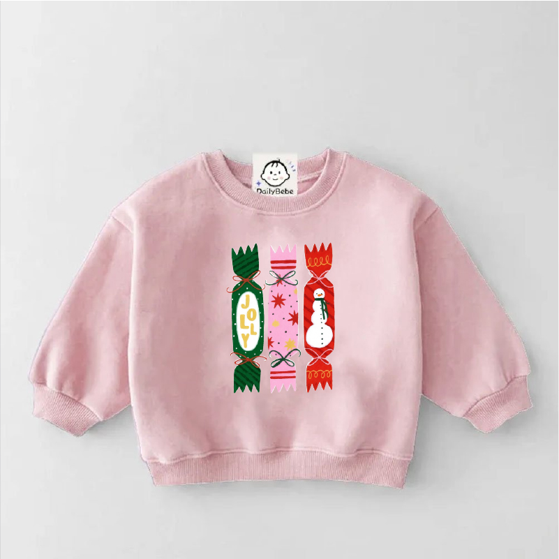 Baby & Toddler Christmas Sweet Candy Print Sweatshirt
