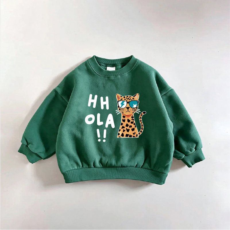 Baby & Kids Cute Cat Print Sweatshirt