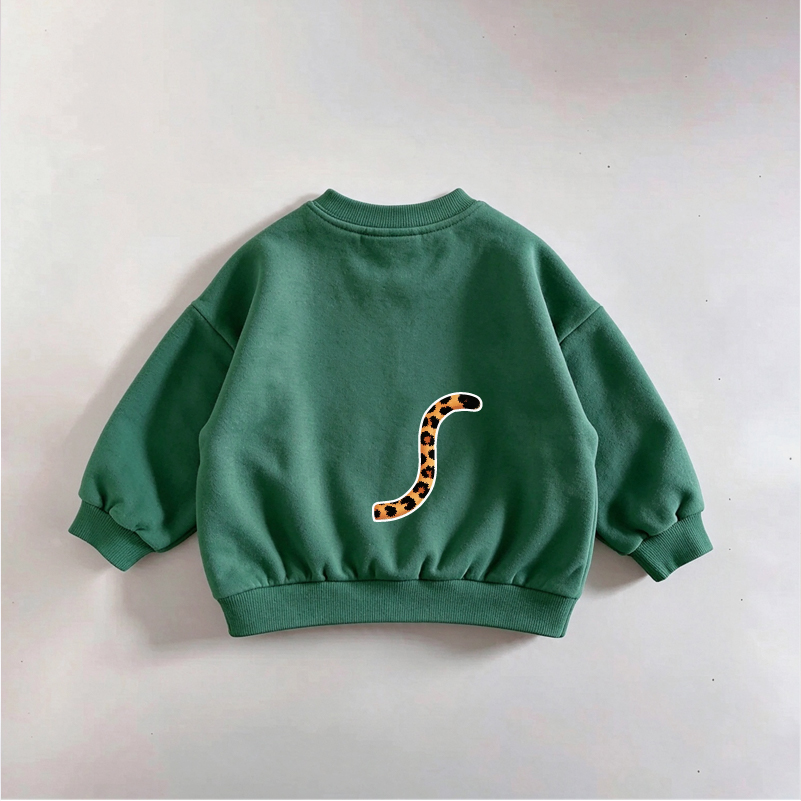 HAPPY DAY Baby & Kids Cat Front & Back Print  Sweatshirt