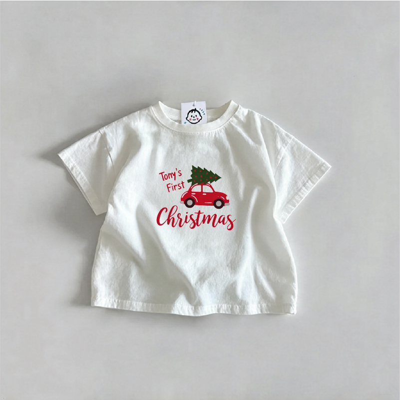 DailyBebe Baby & Kids Christmas Trees White T-Shirt  