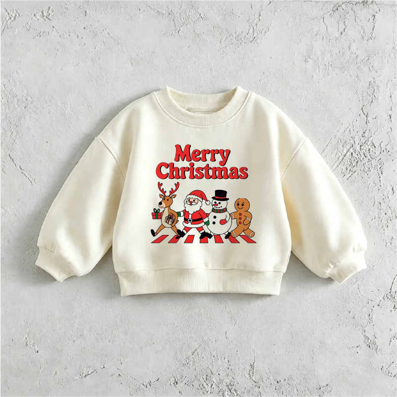 DailyBebe Baby & Kids Christmas Friends Crossing Road Sweatshirt