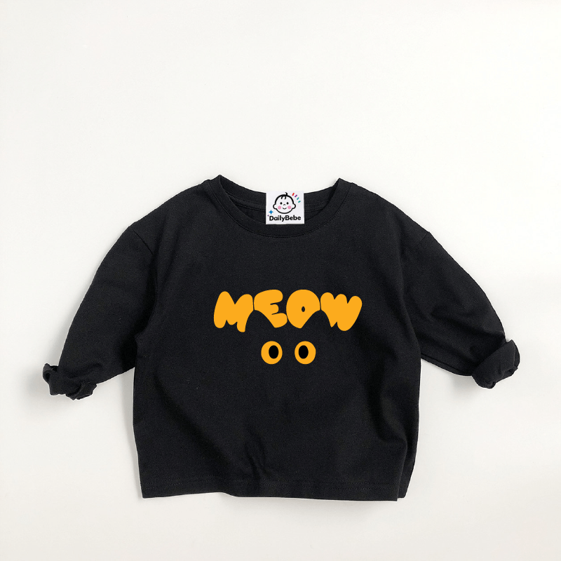 DailyBebe Baby & Kids Cute Cat Long-Sleeve T-shirt