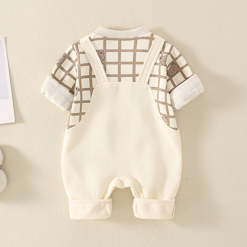 Baby Bear Plaid Romper