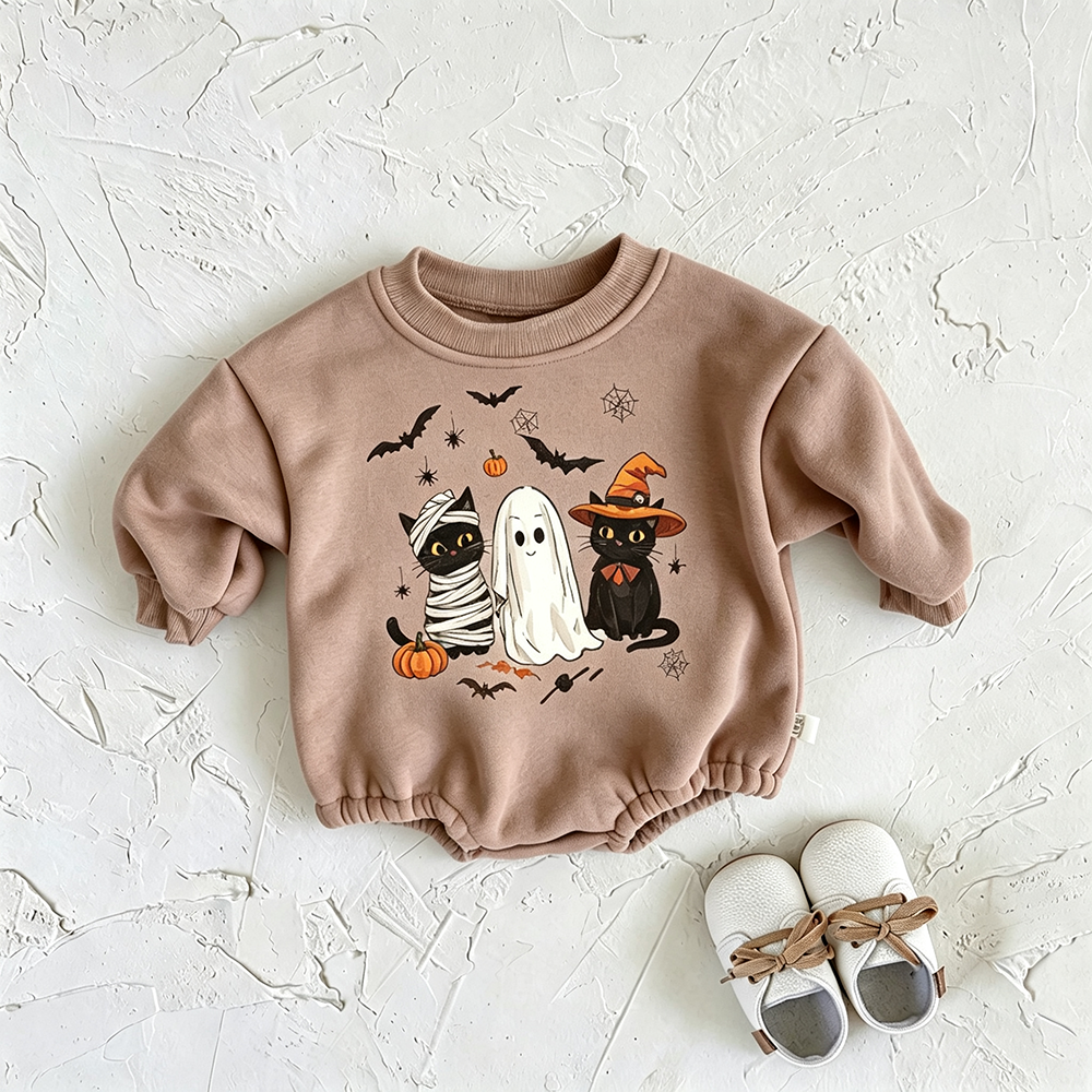 Baby  Ghost Cat Bodysuit