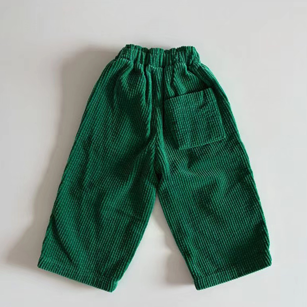 Kid Baby Solid Color Corduroy Casual Pants