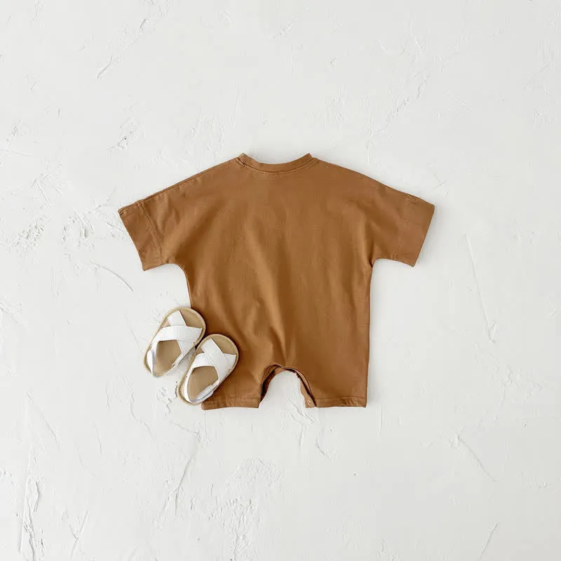 Baby Solid Color Causal Romper