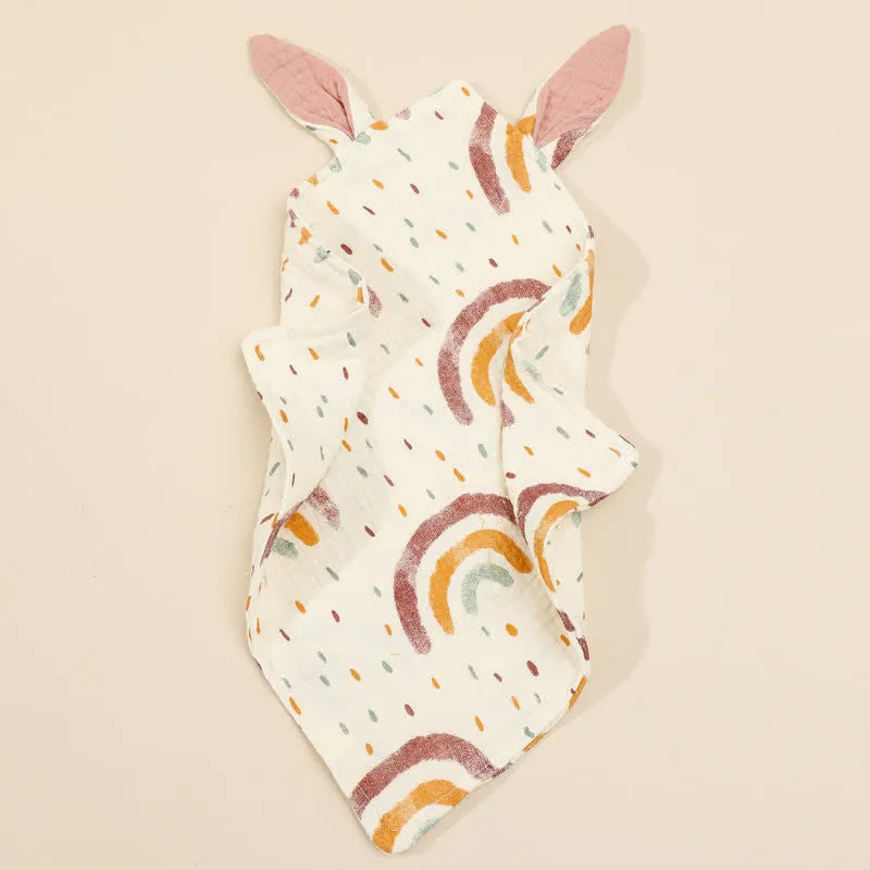 Baby Muslin Rabbit Ears Burp Cloths