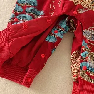 Baby Boy/Girl Crane Tree Cheongsam Romper