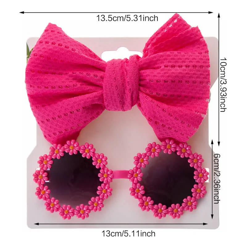 Baby Flower Sunglasses and Headband Set