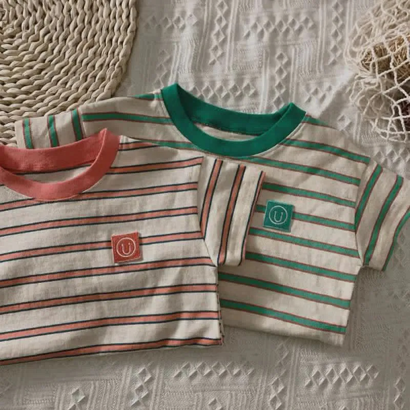 Toddler Contrast Color Stripe T-Shirt