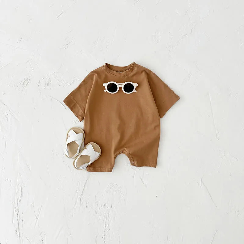 Baby Solid Color Causal Romper