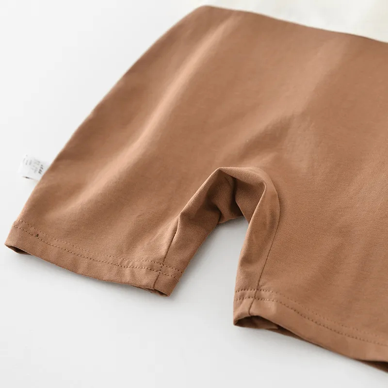 Baby Giraffe Fake Two Pieces Romper