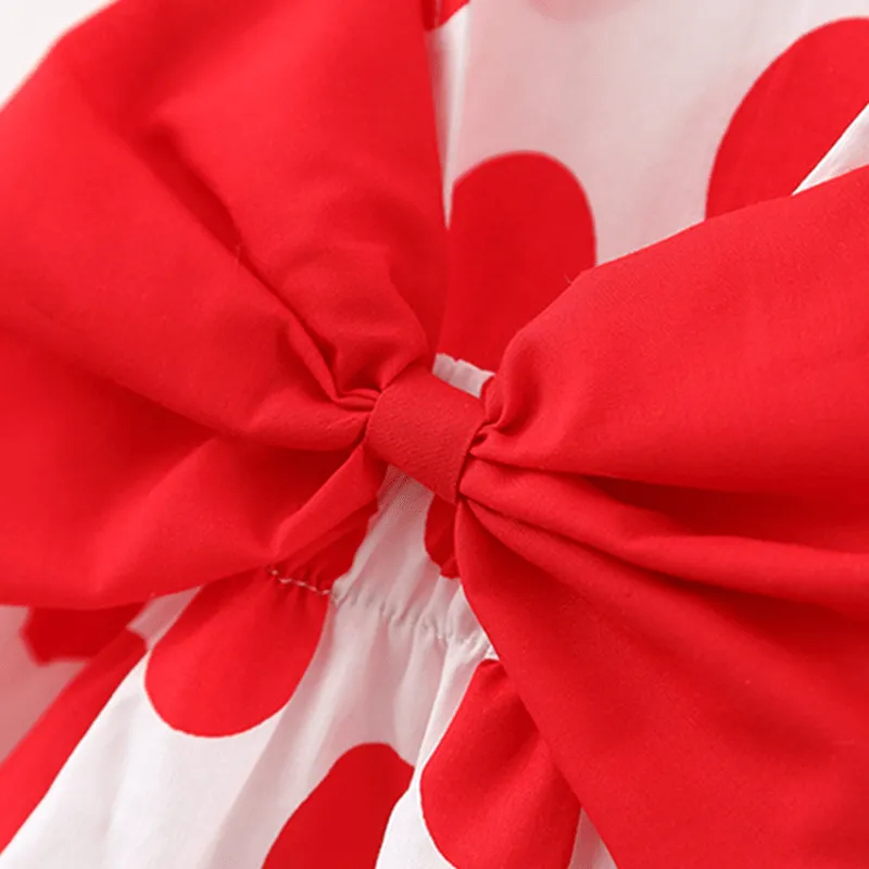 Baby Big Polka Dot Dress with Hat