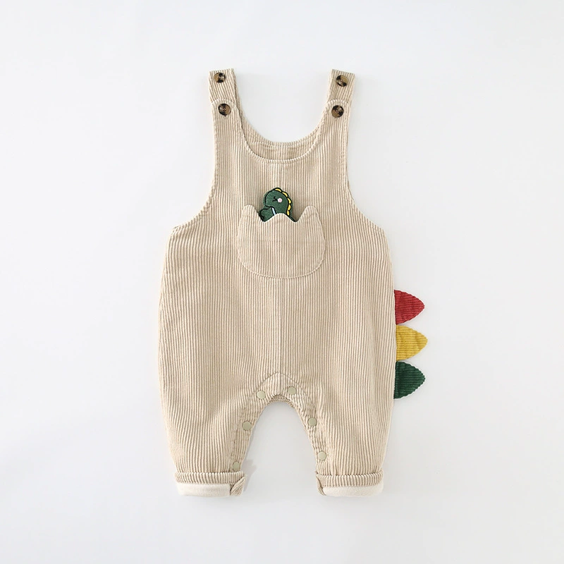 Baby 3D Dinosaur Denim Overalls
