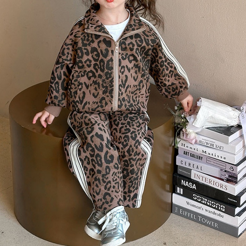 2-Piece Baby Toddler Girl's Leopard Print Set