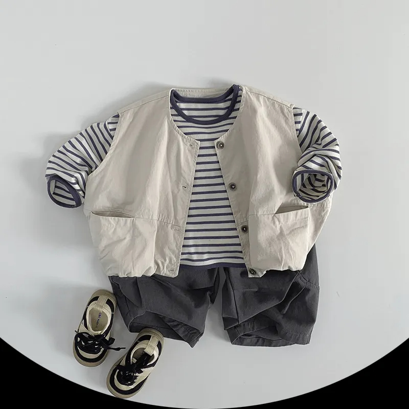 Toddler Stripe Simple Base Layer T-Shirt