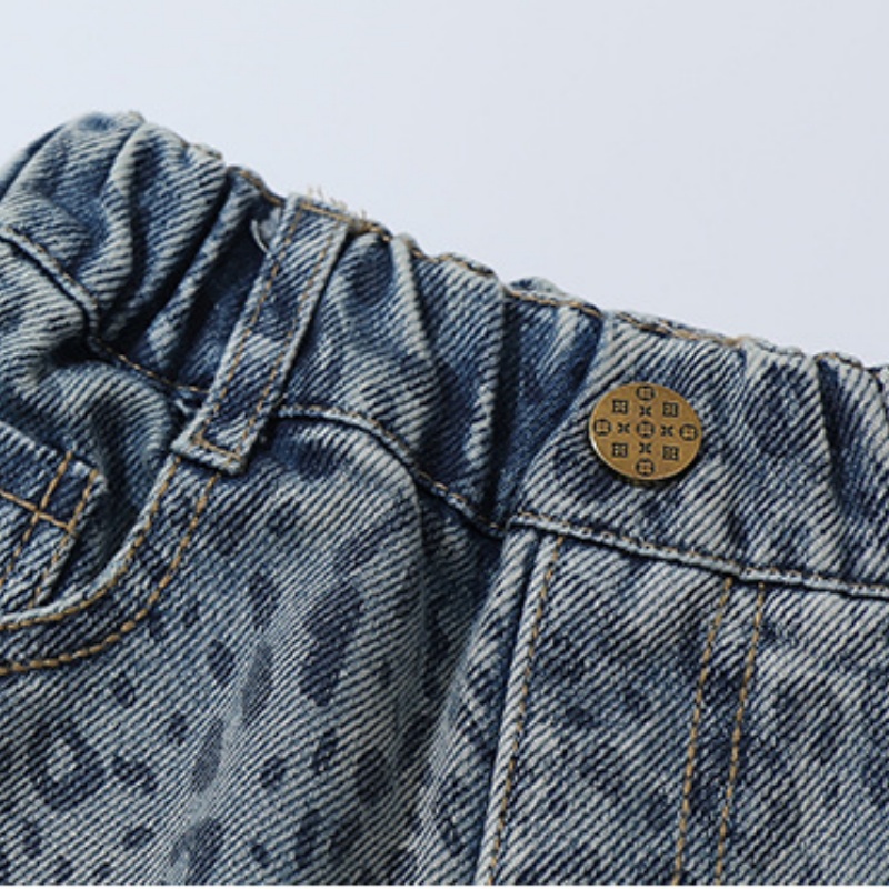 Baby Toddler Girl's Printed Denim Nine Pants