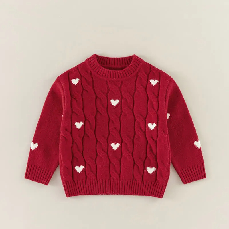 Kid Heart Shaped Christmas Sweater