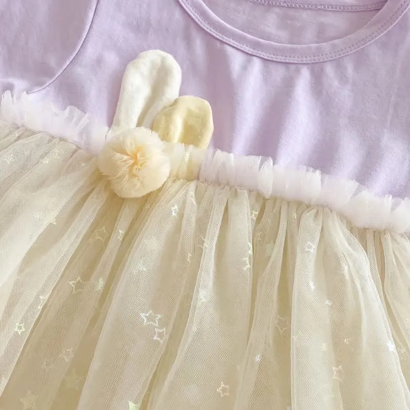 Baby Bunny Ears Tulle Cute Dress