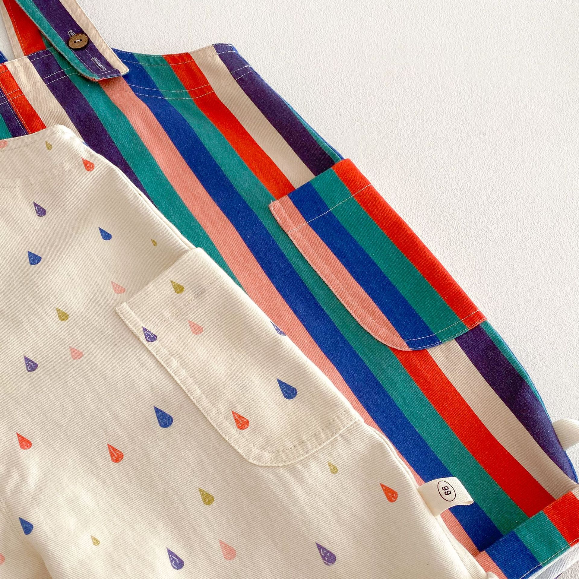 Baby Polka Dot Stripes Overalls
