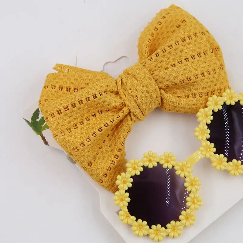 Baby Flower Sunglasses and Headband Set