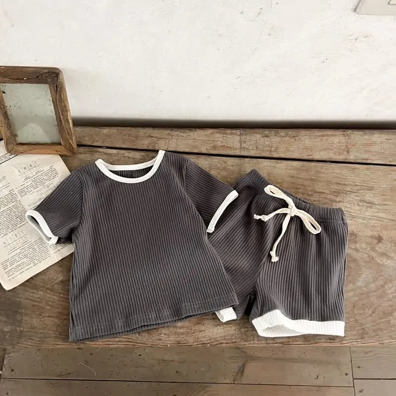 Baby 2-Piece Lovely Striped Basic Set