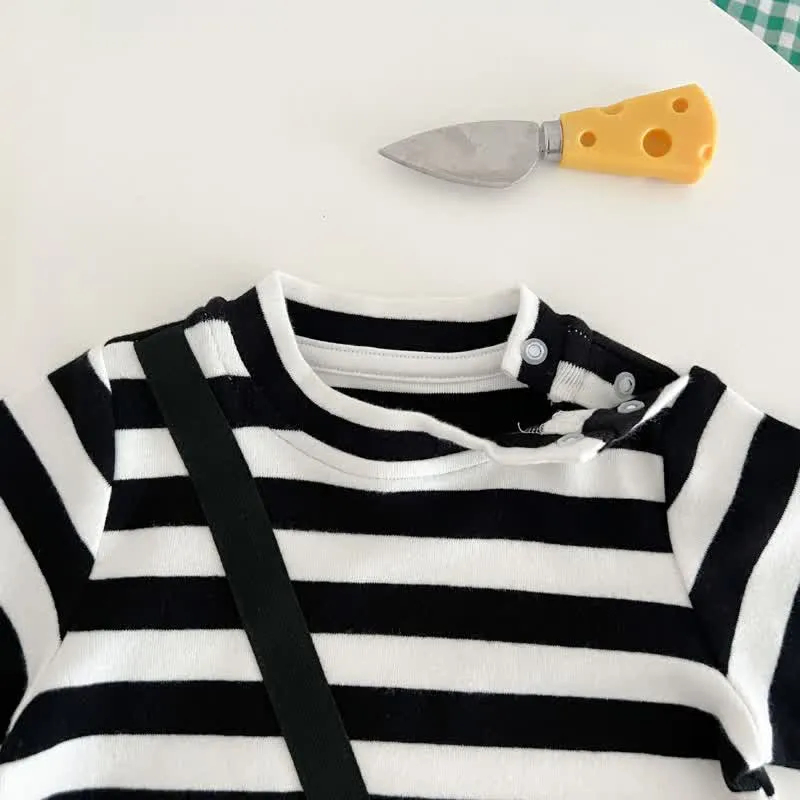 Baby Popcorn Striped Romper