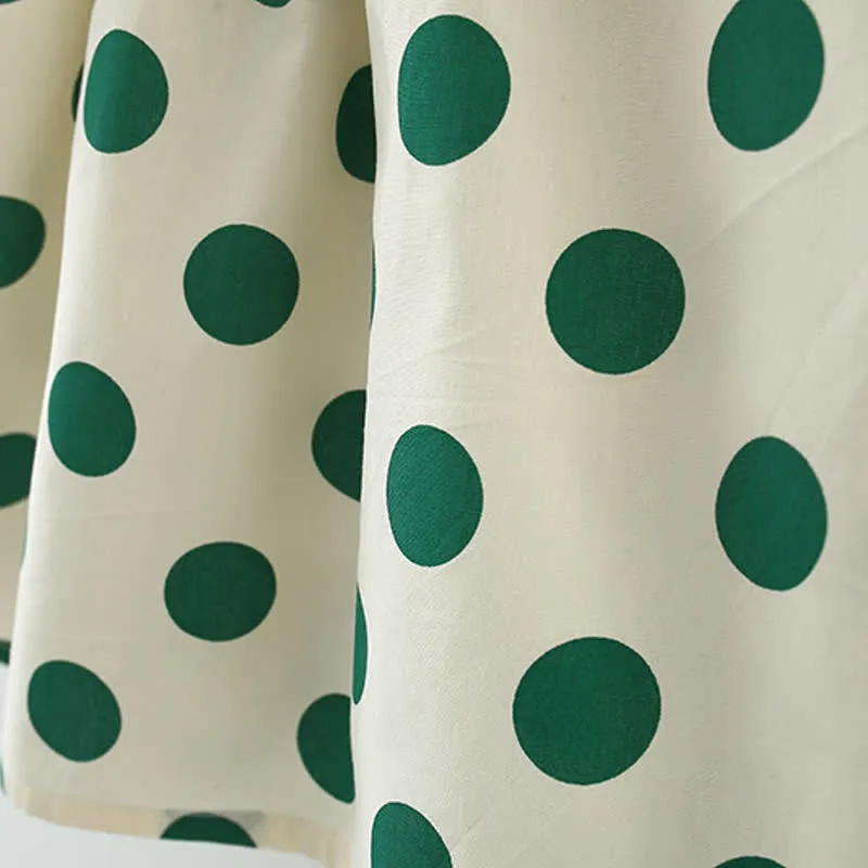 Baby Dots Ruffled Dress with Hat