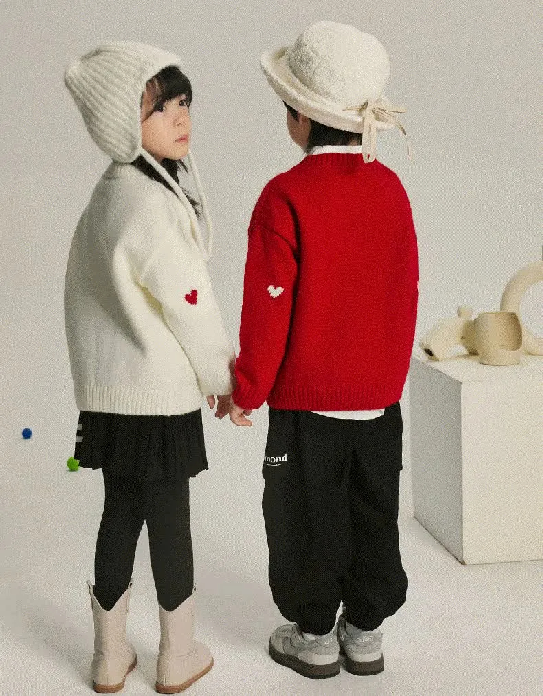 Kid Heart Shaped Christmas Sweater