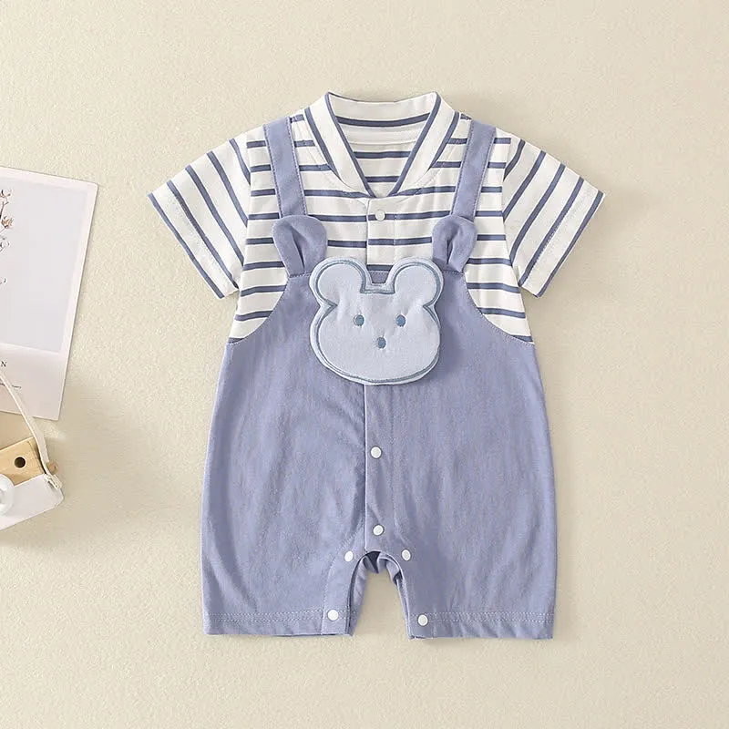 Baby Cute Mouse Stripe Romper