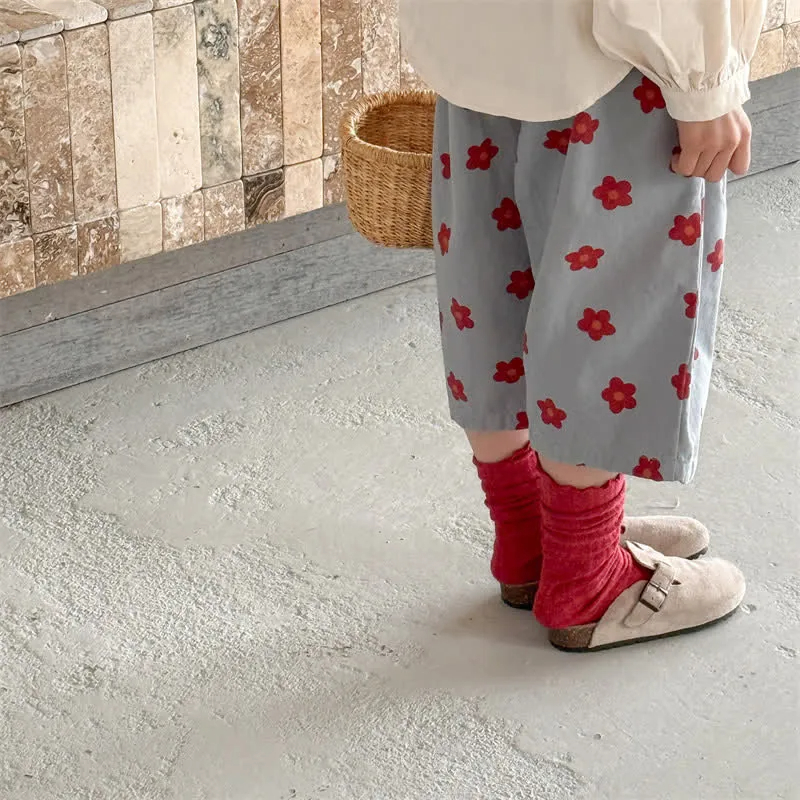 Toddler Allover Flower Loose Pants