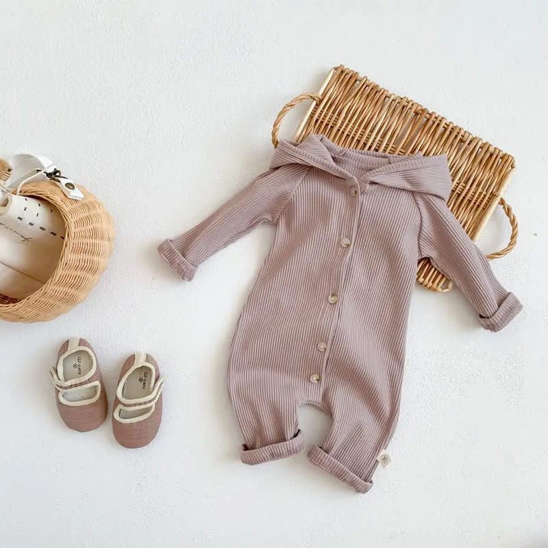 Baby Rabbit Ear Hooded Romper
