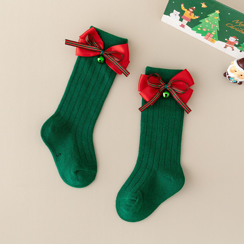 Baby Toddler Christmas Bow Socks
