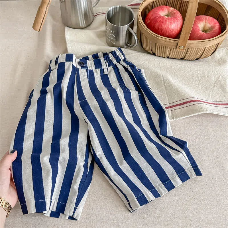 Toddler Vertical Striped Loose Pants