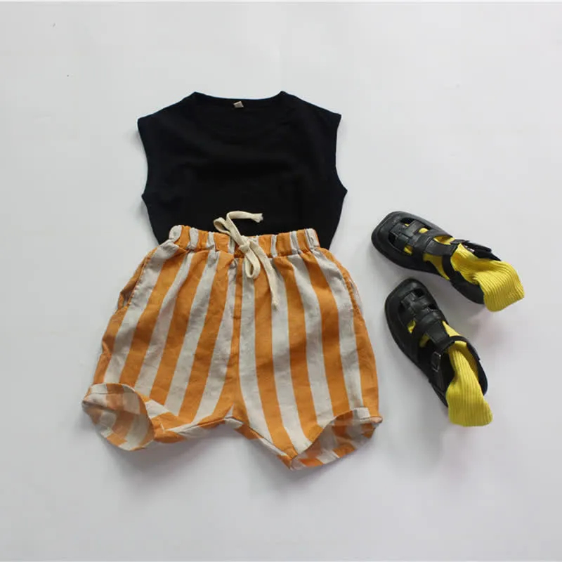 Toddler Lovely Vertical Striped Shorts