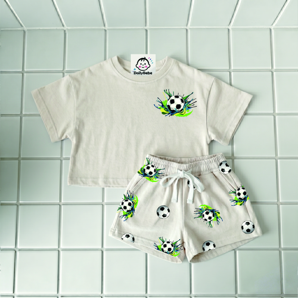 Baby & Kids Football T-Shirt and Shorts Sets