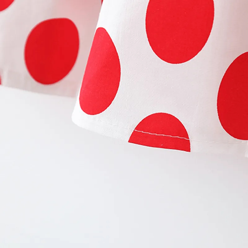 Baby Big Polka Dot Dress with Hat