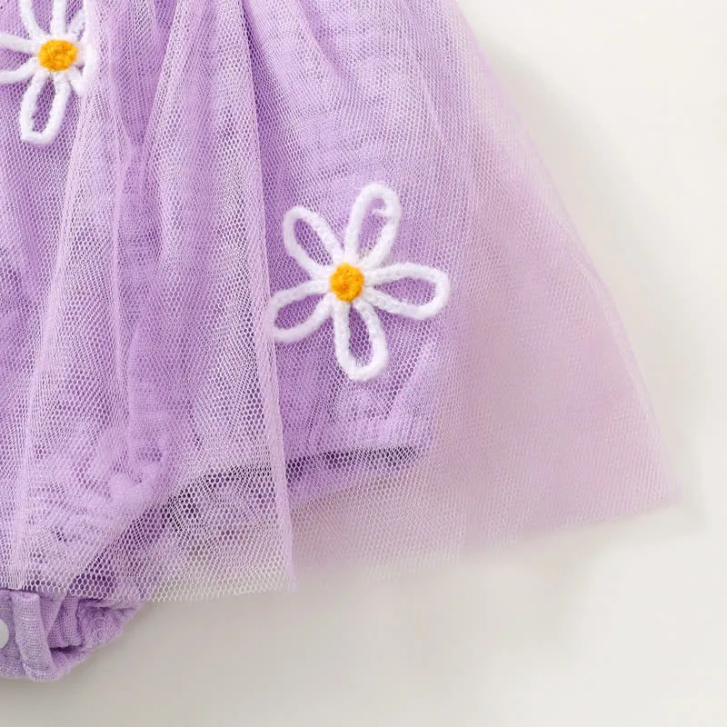 ONE Baby Flower Strap Bodysuit with Headband