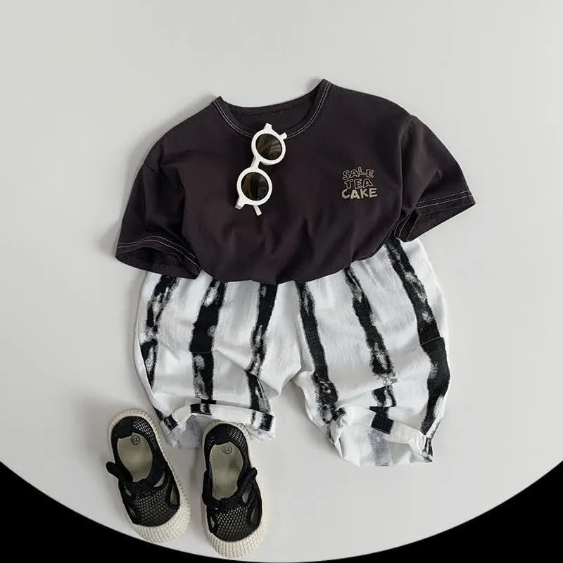 Kid Boy Fashion Design Vertical Striped Pants